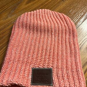 Love Your Melon Coral Knit Hat